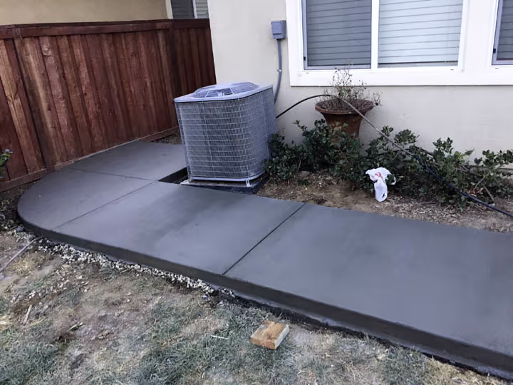 Residential Concrete Walkways Flatwork Patio Extension — photo 6